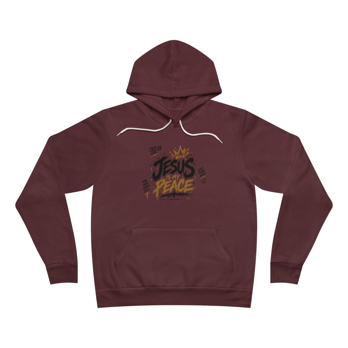 Jesus is My Peace Hoodie — Faith Cross Mountain Pullover