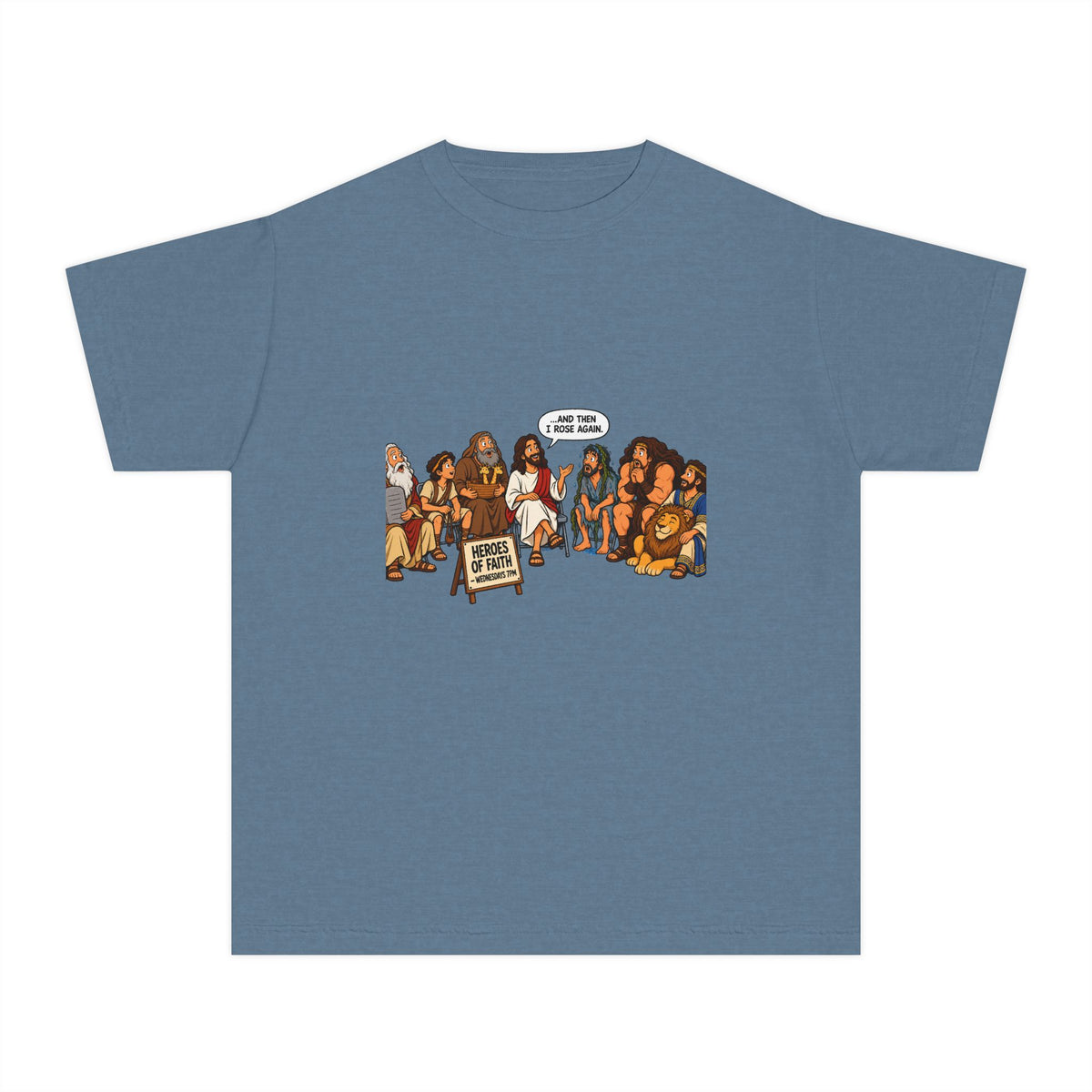 Youth Tee — Cute Cartoon Animal Parade "Free Hugs" Graphic