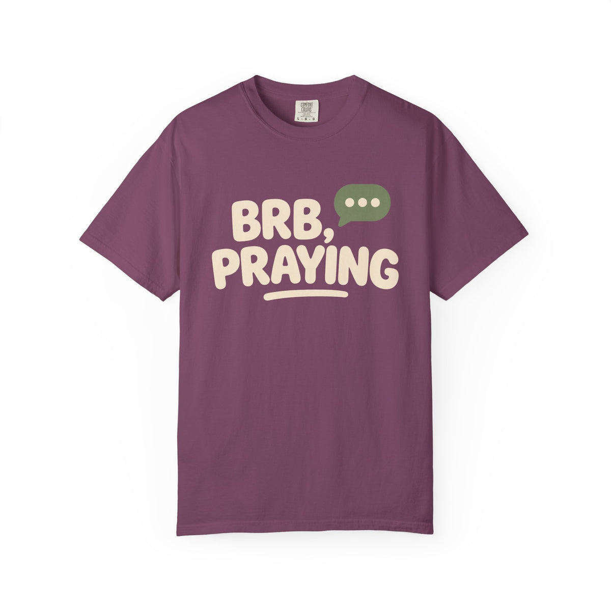 BRB, Praying T-Shirt — Christian Faith Graphic Tee (God Is Listening)