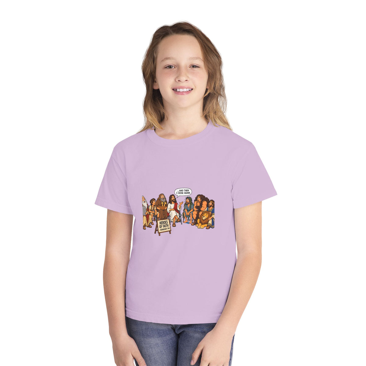 Youth Tee — Cute Cartoon Animal Parade "Free Hugs" Graphic