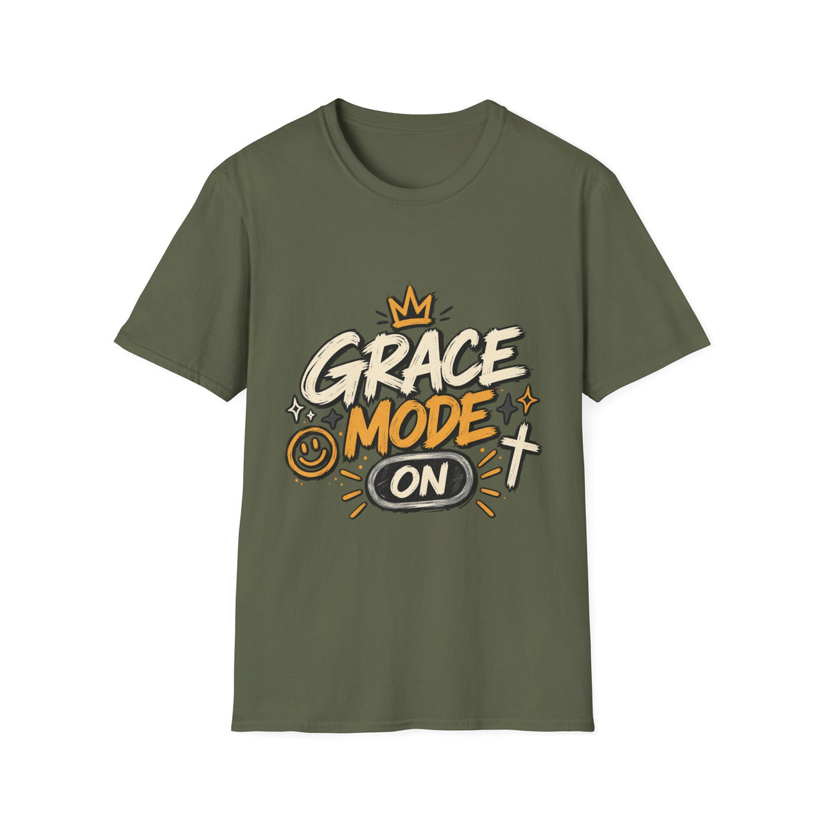 Grace Mode On T-Shirt — 'Chosen' Christian Faith Graphic Tee