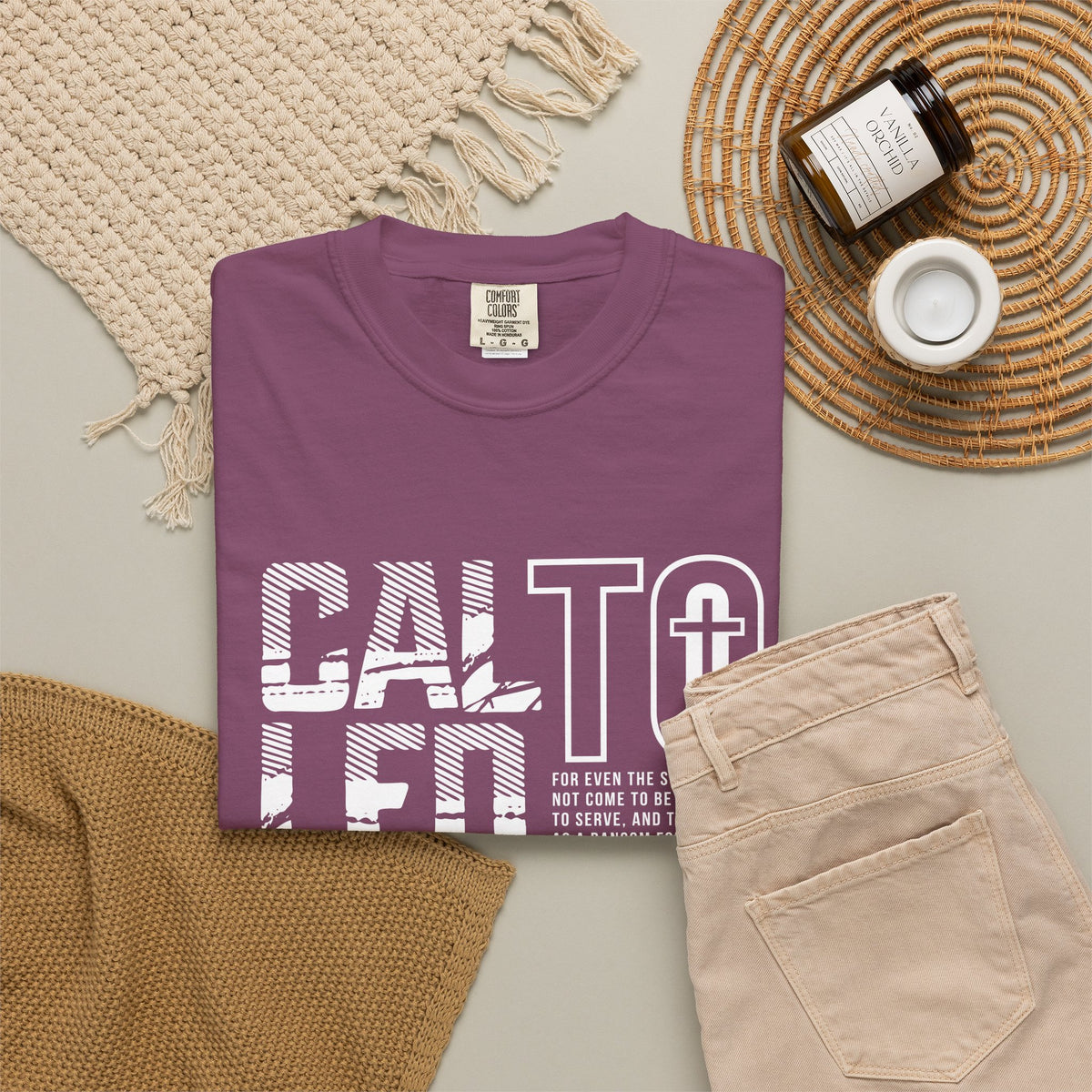 Christian T-Shirt – Called to Lead & Serve – Mark 10:45 – Faith Shirt