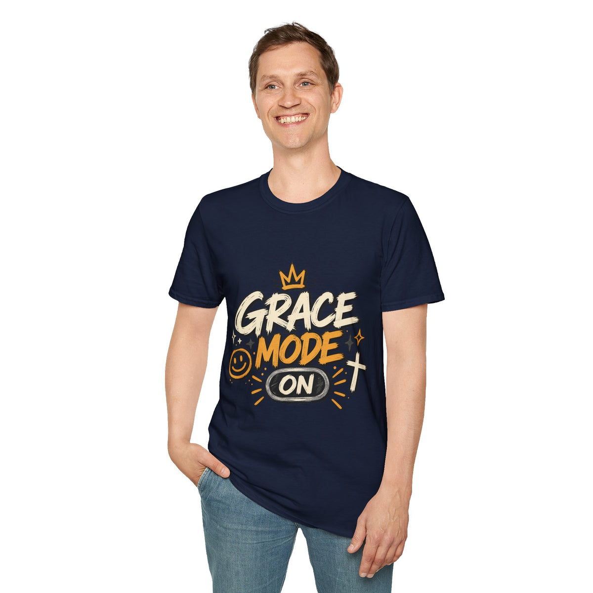 Grace Mode On T-Shirt — 'Chosen' Christian Faith Graphic Tee
