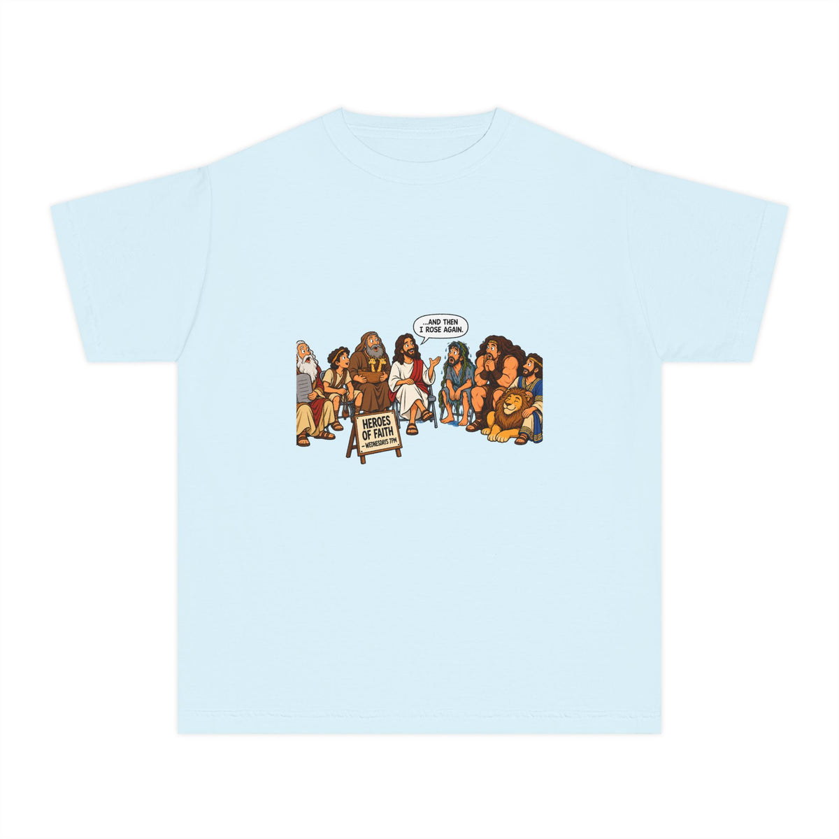 Youth Tee — Cute Cartoon Animal Parade "Free Hugs" Graphic