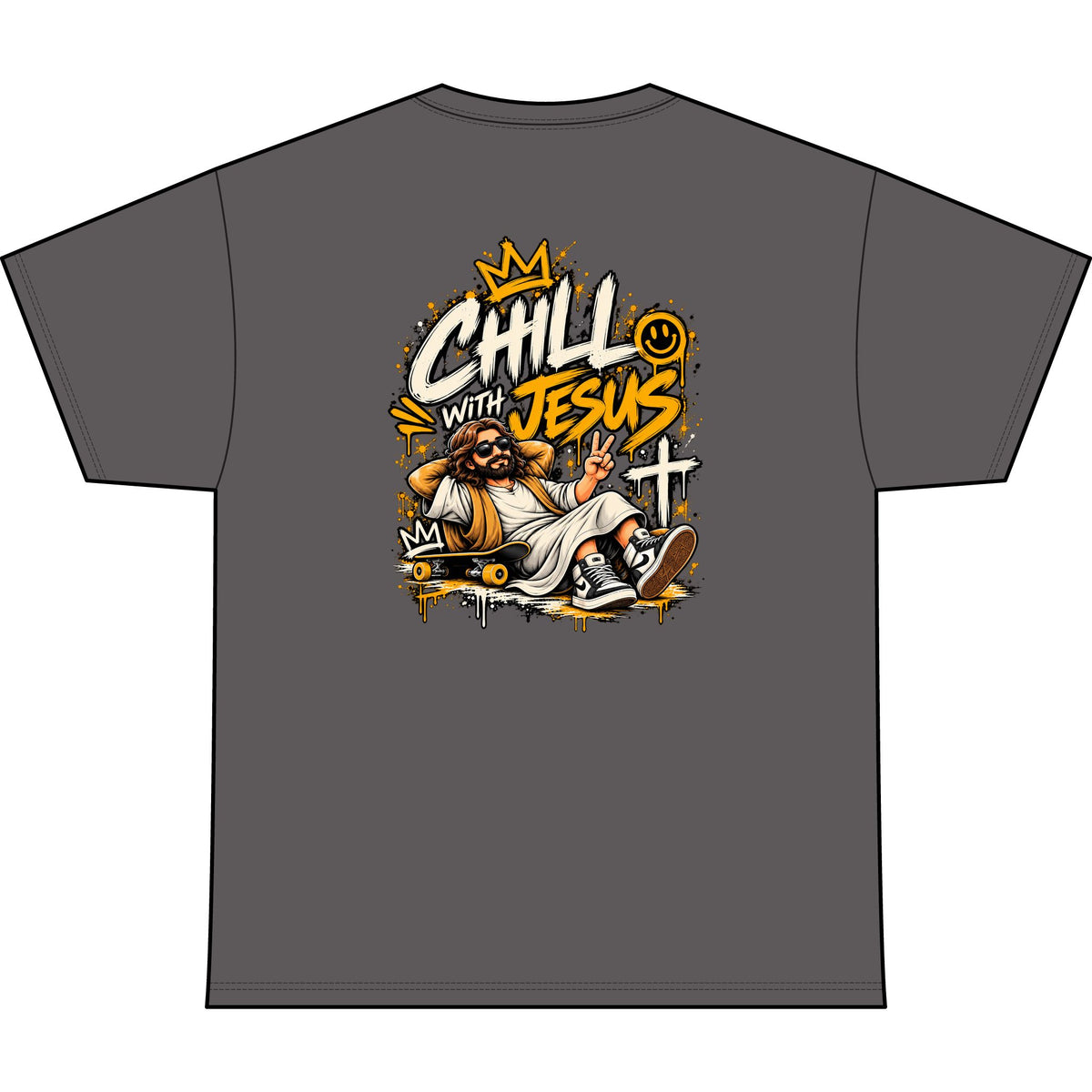 Chill With Jesus Oversized Christian T-Shirt