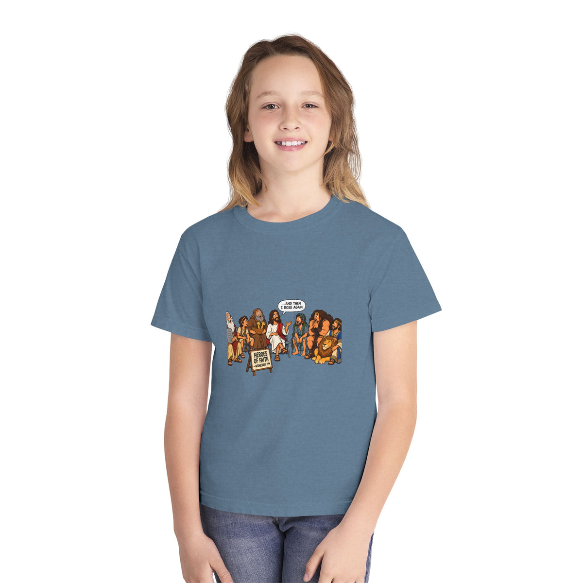 Youth Tee — Cute Cartoon Animal Parade "Free Hugs" Graphic