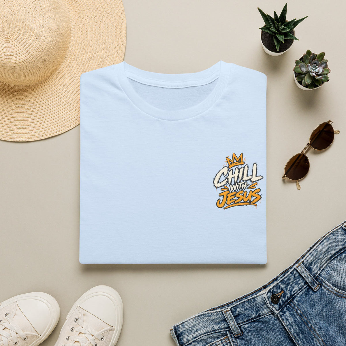 Chill with Jesus T‑Shirt — Casual Faith Graphic Tee