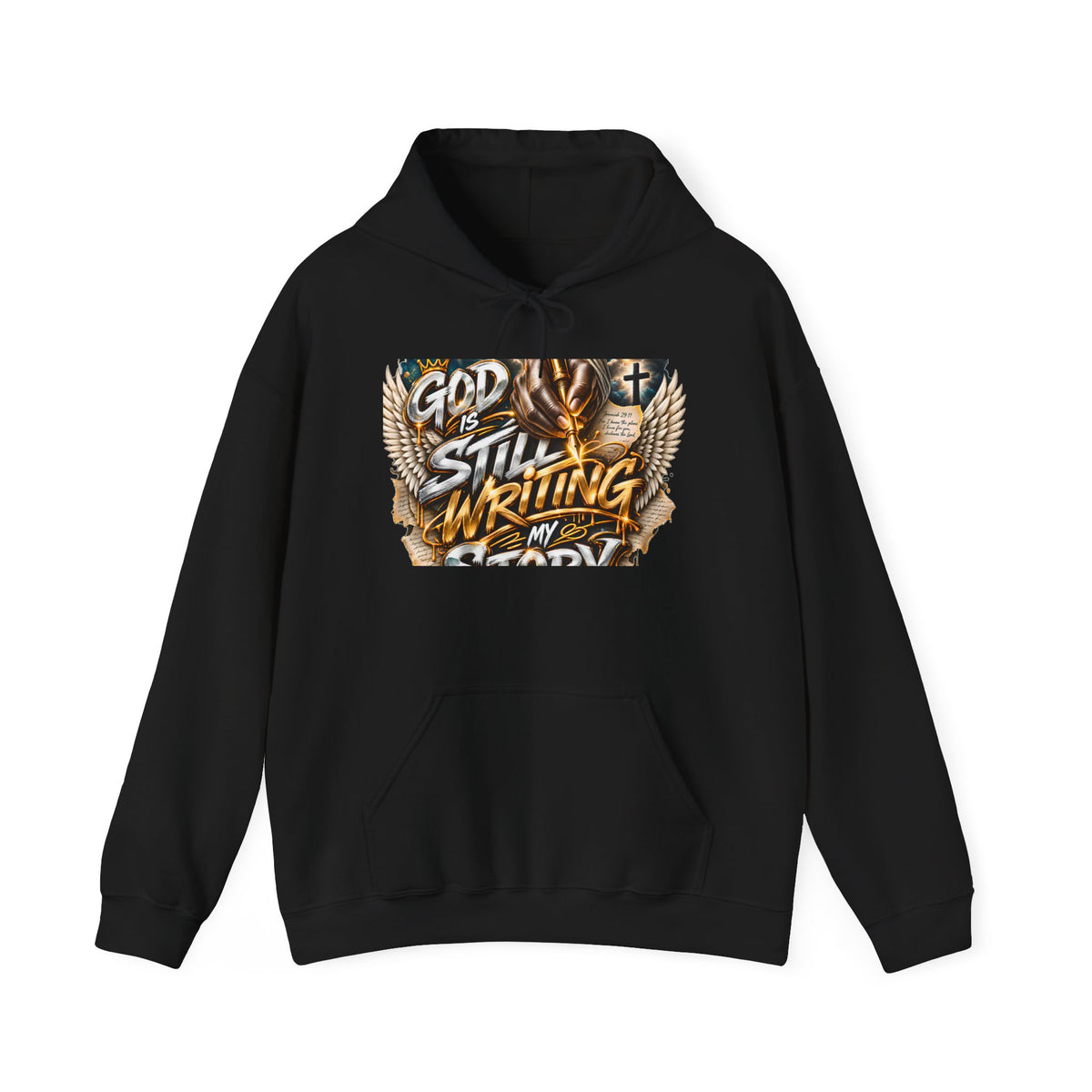 Hoodie — "God Is Still Writing My Story" Inspirational Christian Pullover