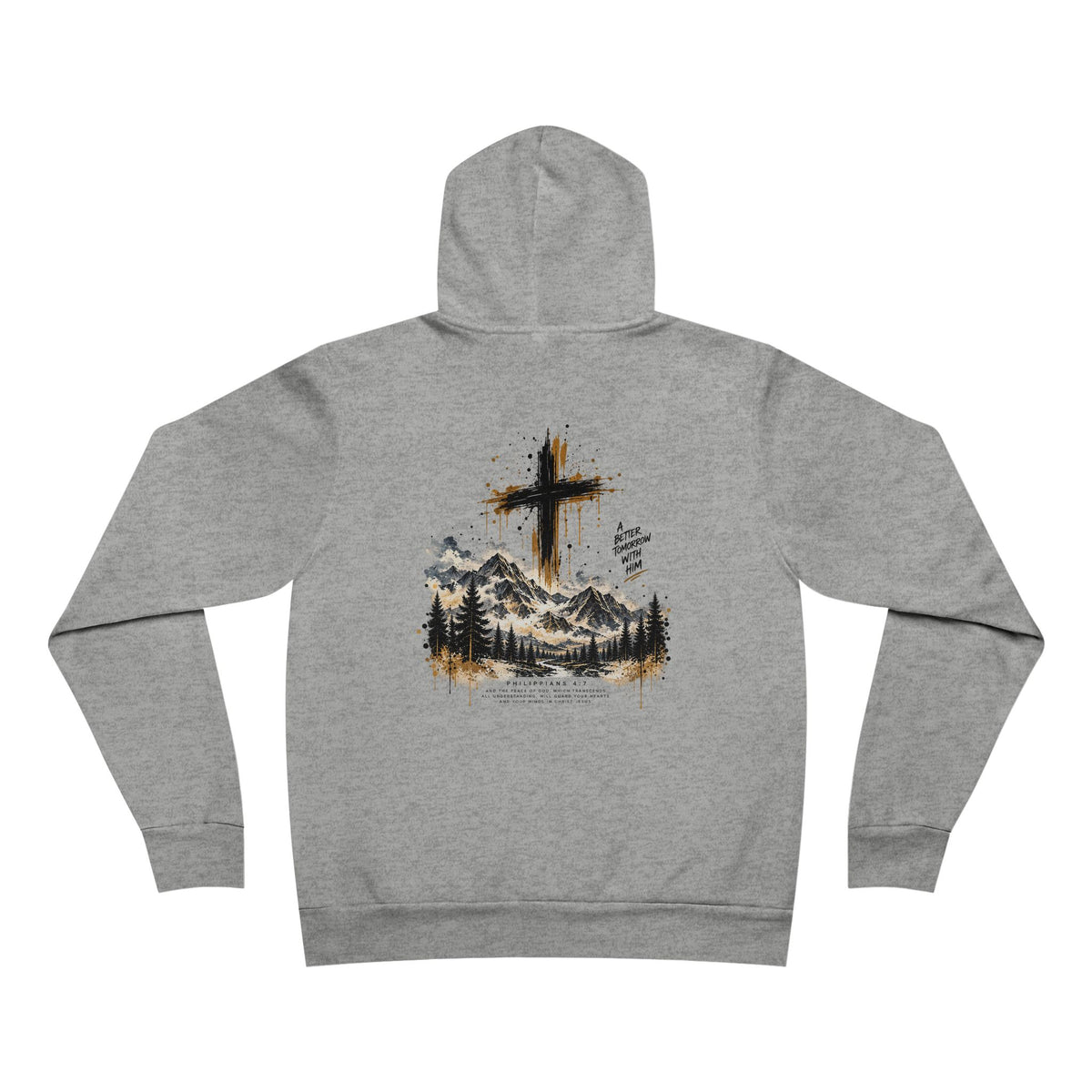Jesus is My Peace Hoodie — Faith Cross Mountain Pullover