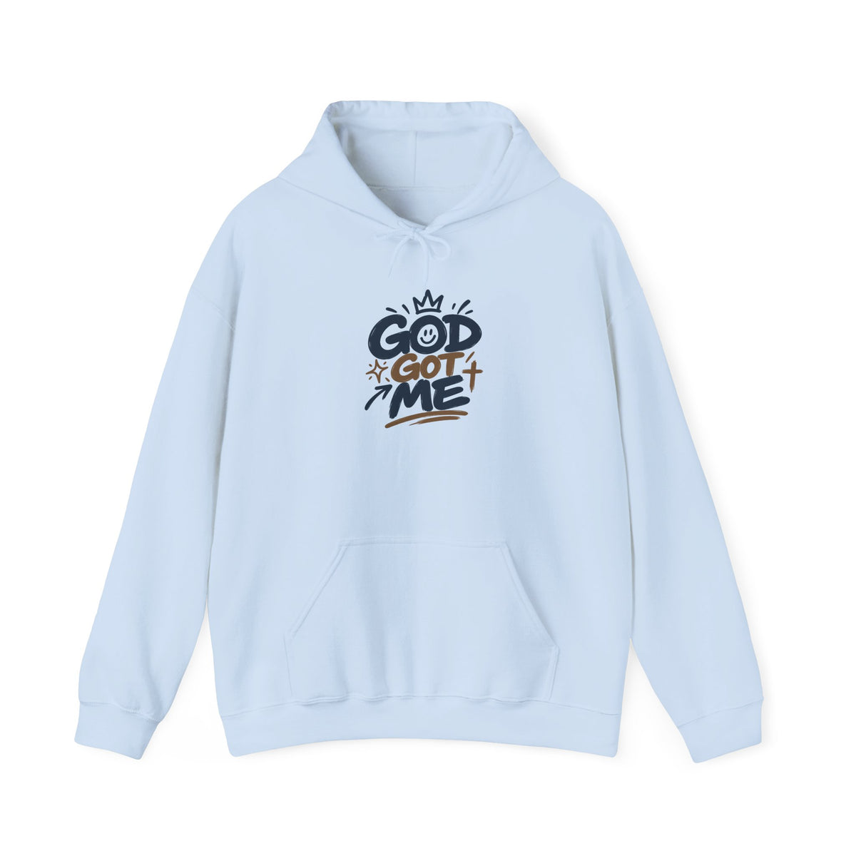 God Got Me Hoodie — Inspirational Christian Sweatshirt ("Always Enough For Me" Cross)