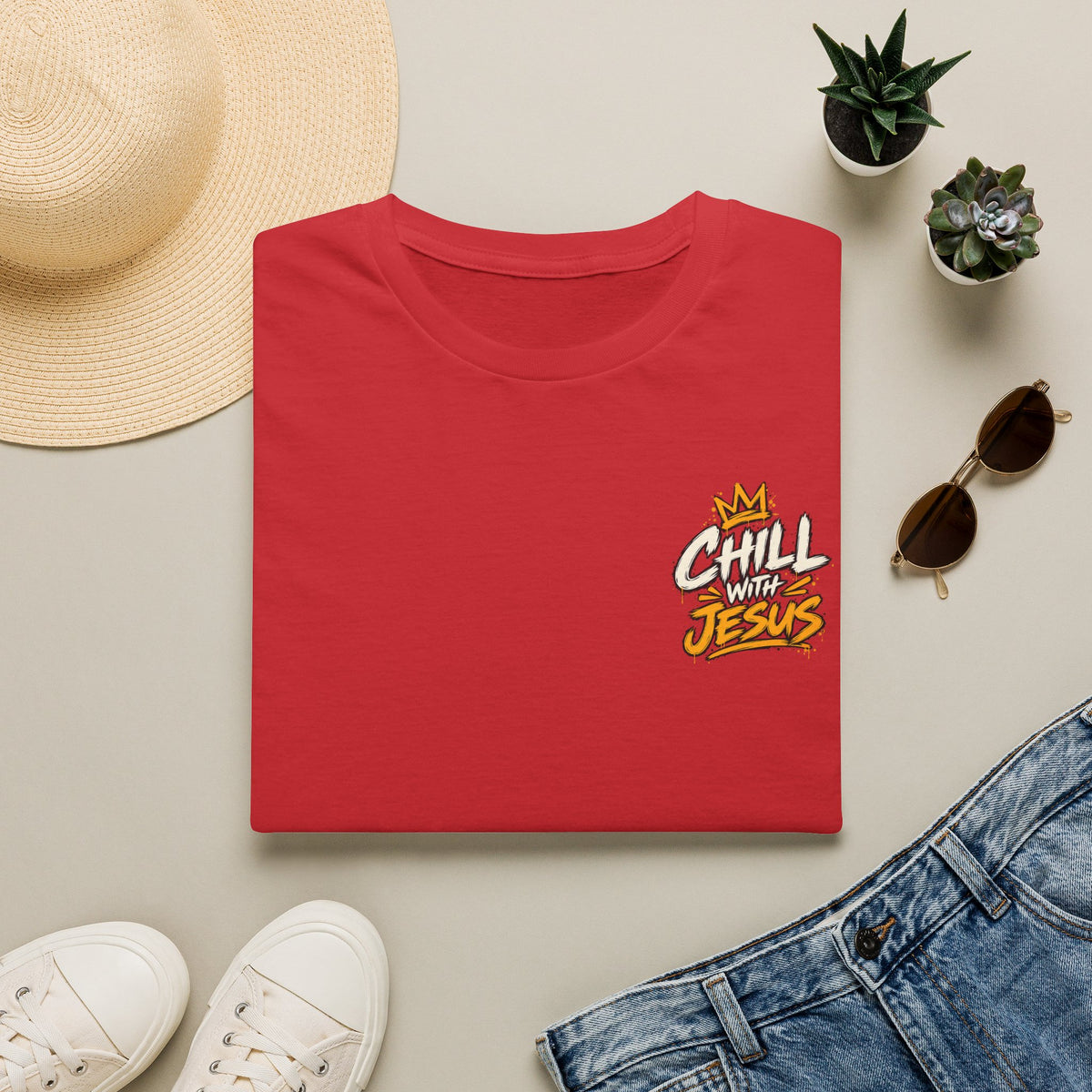 Chill with Jesus T‑Shirt — Casual Faith Graphic Tee