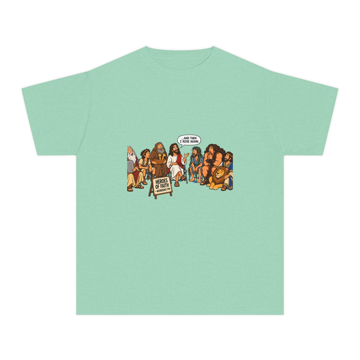 Youth Tee — Cute Cartoon Animal Parade "Free Hugs" Graphic