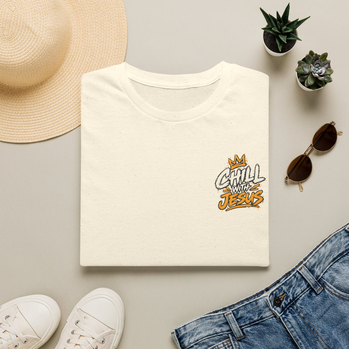 Chill with Jesus T‑Shirt — Casual Faith Graphic Tee