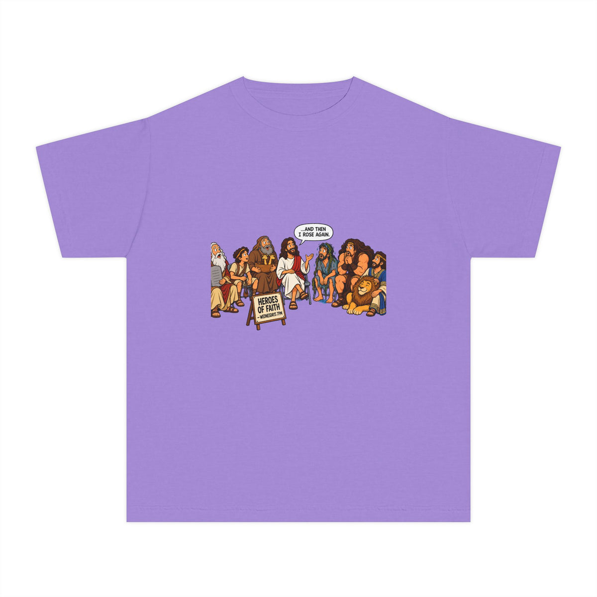 Youth Tee — Cute Cartoon Animal Parade "Free Hugs" Graphic