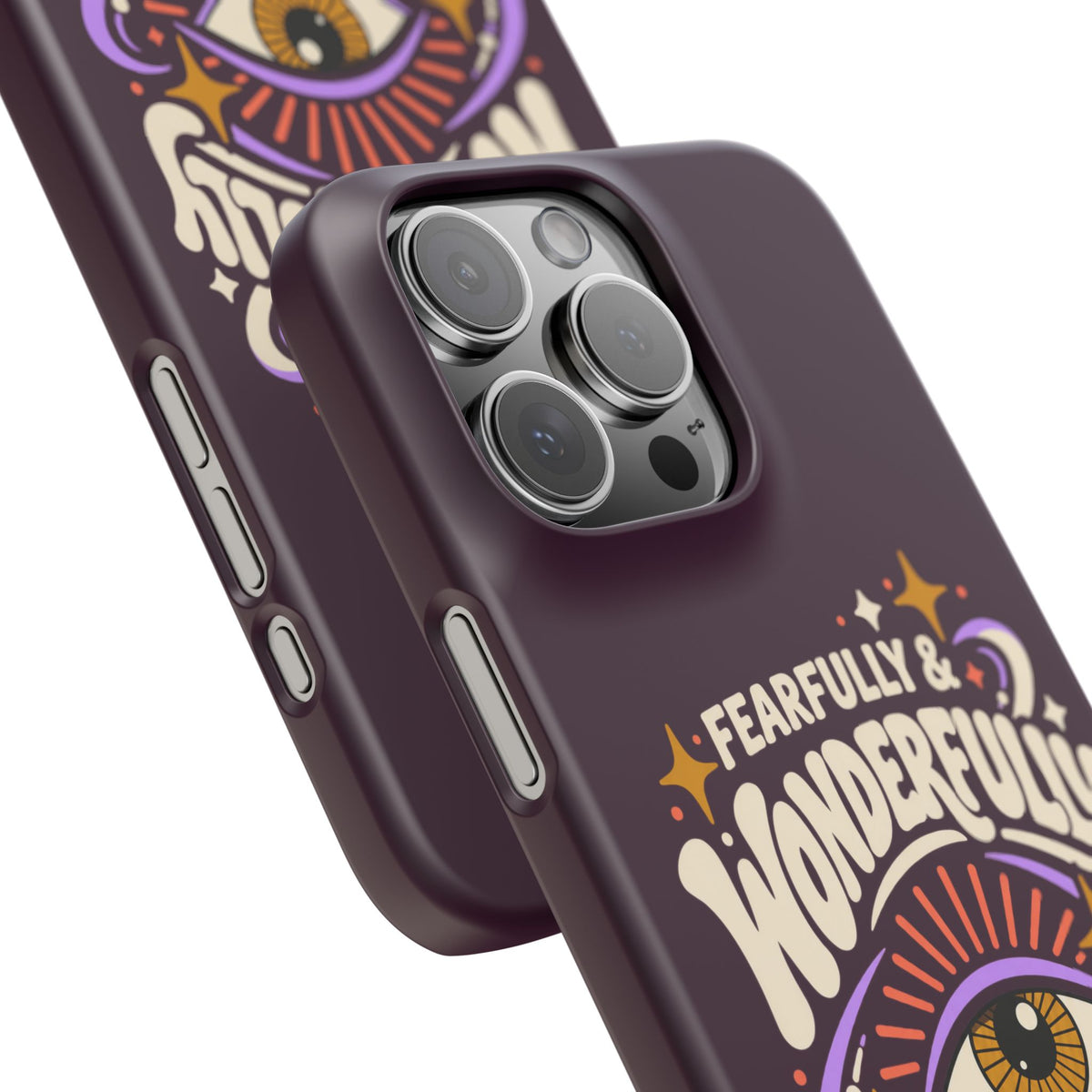 "Fearfully & Wonderfully Made" Purple Inspirational Phone Case (Psalm 139:14)