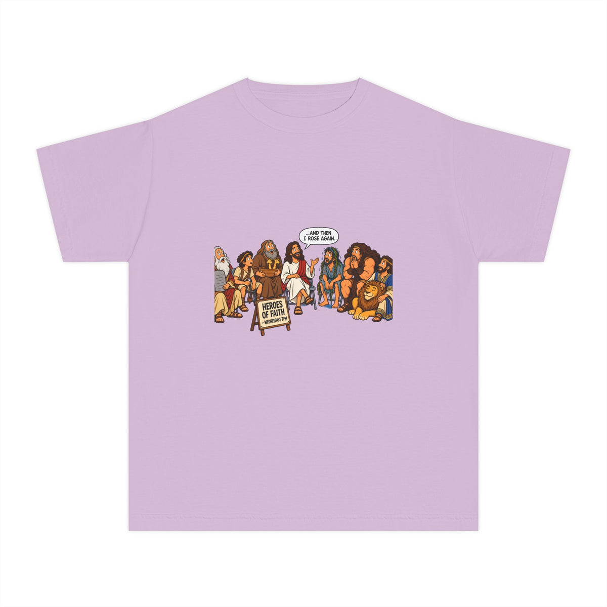 Youth Tee — Cute Cartoon Animal Parade "Free Hugs" Graphic