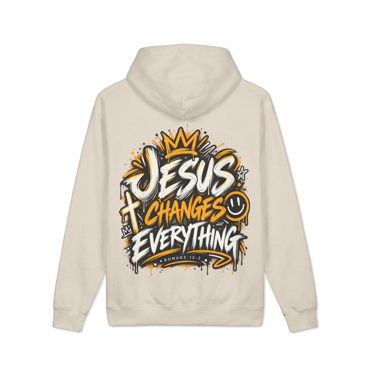 Jesus Changes Everything Hoodie — Christian Faith Graphic Hoodie