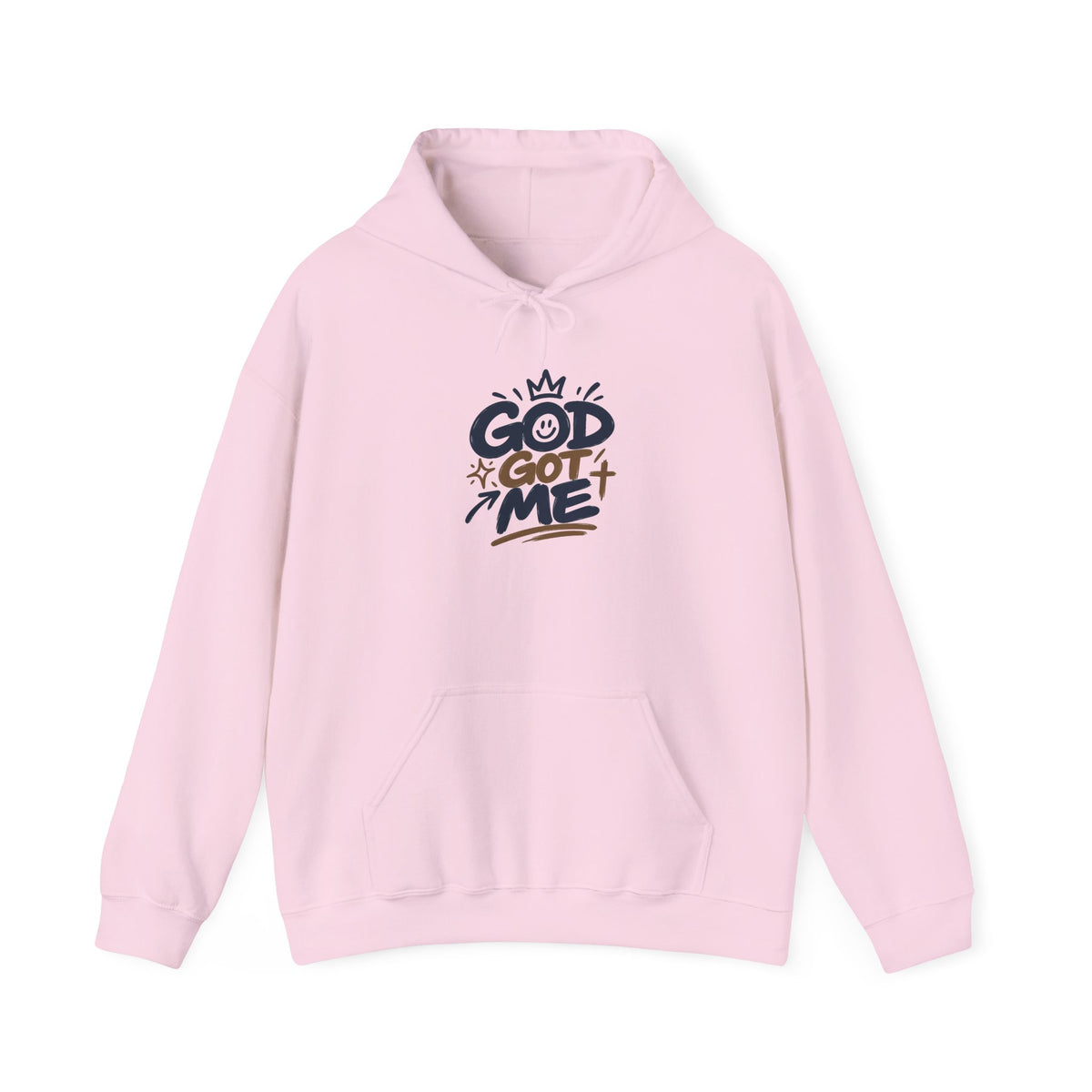 God Got Me Hoodie — Inspirational Christian Sweatshirt ("Always Enough For Me" Cross)