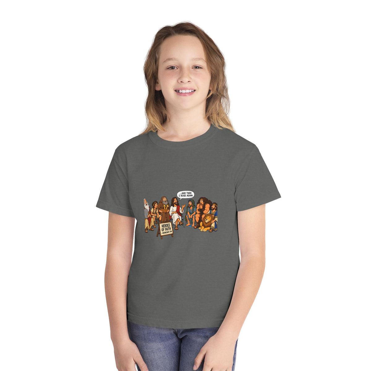 Youth Tee — Cute Cartoon Animal Parade "Free Hugs" Graphic