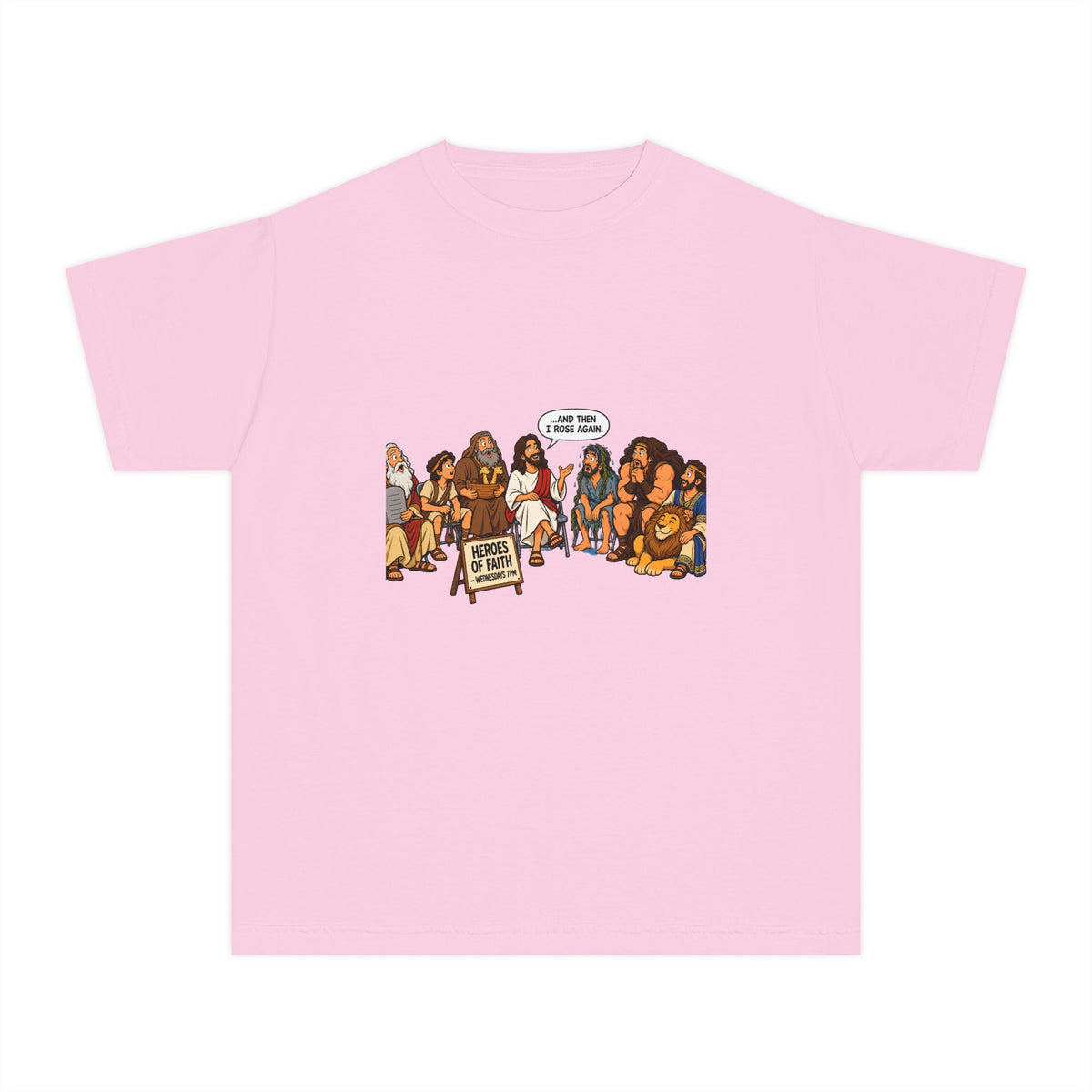Youth Tee — Cute Cartoon Animal Parade "Free Hugs" Graphic