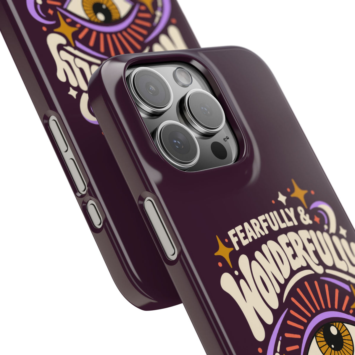 "Fearfully & Wonderfully Made" Purple Inspirational Phone Case (Psalm 139:14)