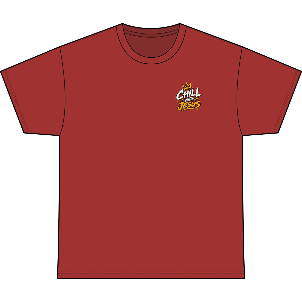 Chill With Jesus Oversized Christian T-Shirt