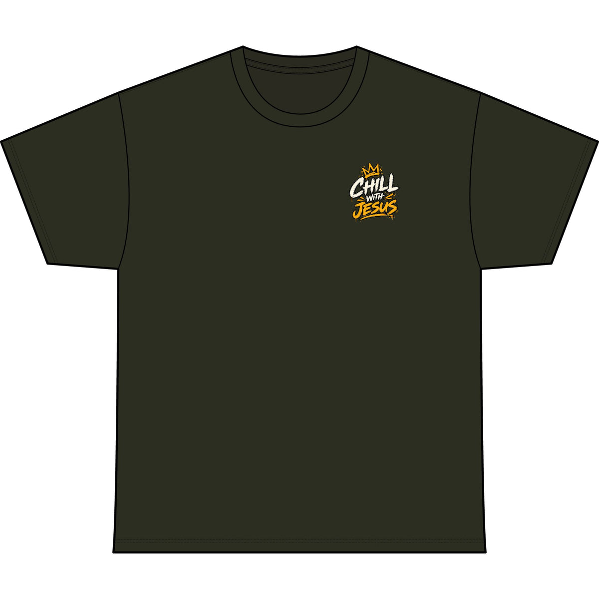Chill With Jesus Oversized Christian T-Shirt