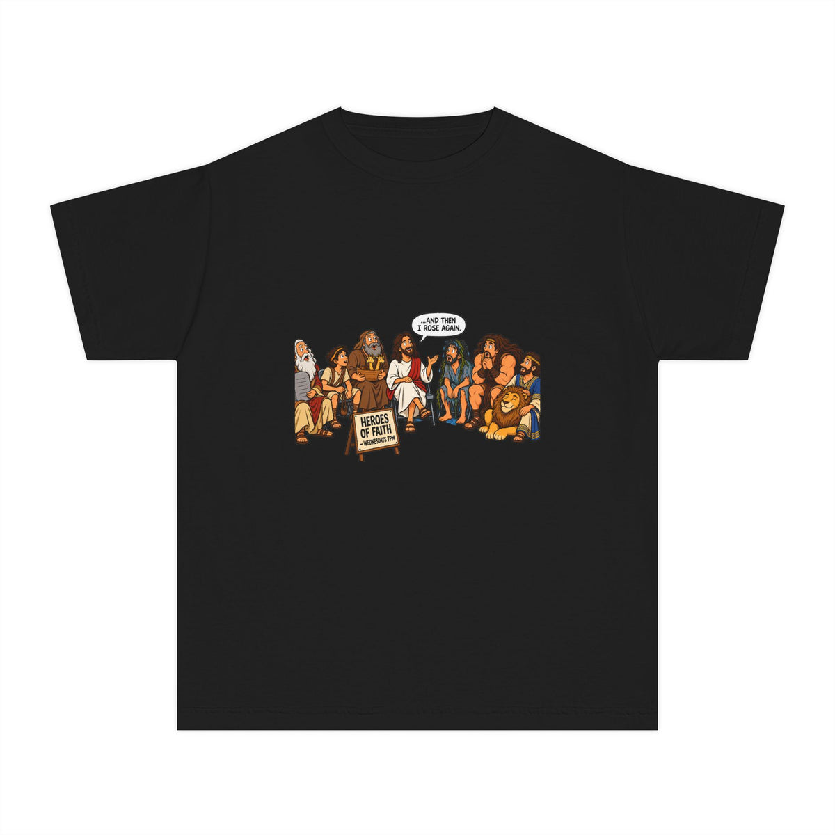Youth Tee — Cute Cartoon Animal Parade "Free Hugs" Graphic