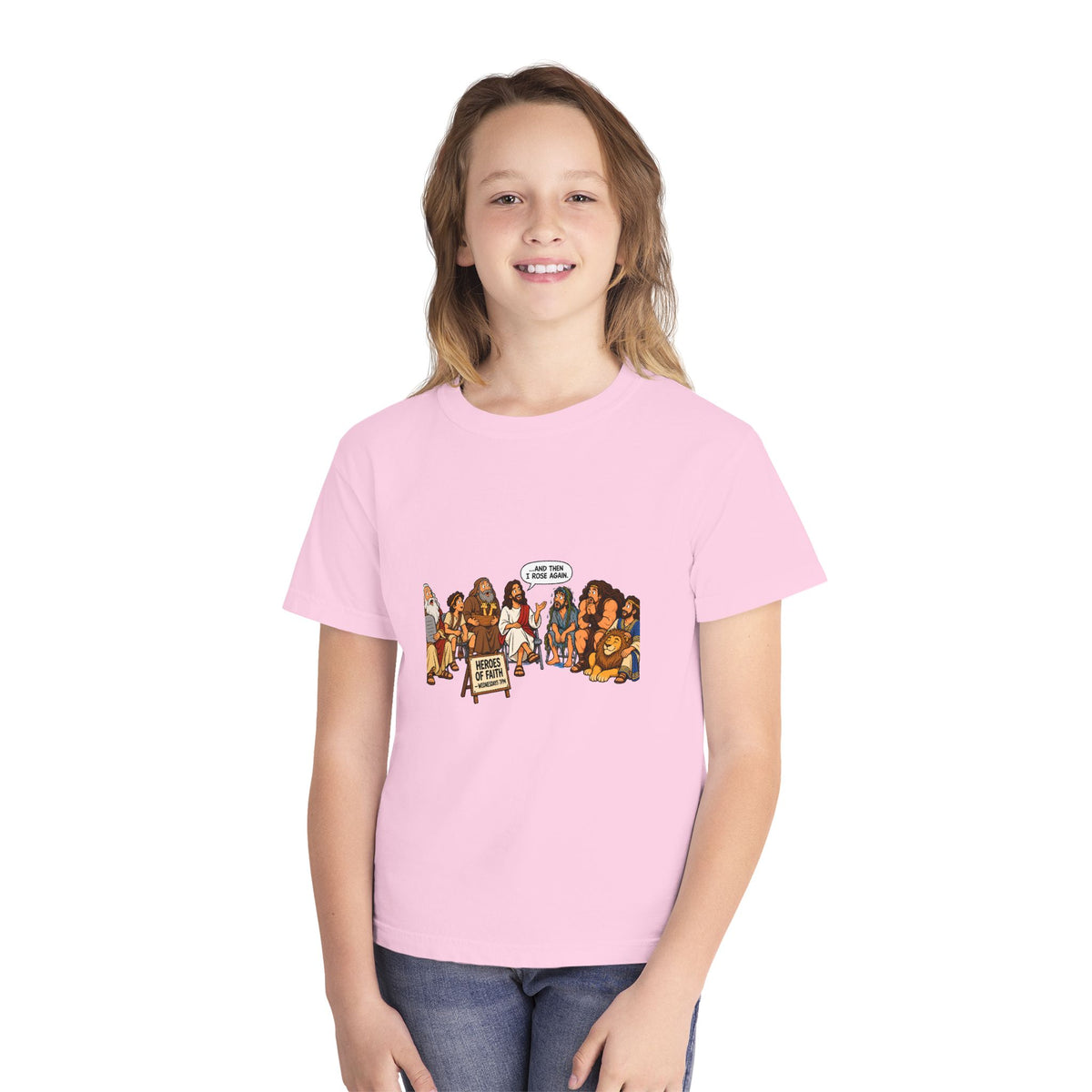 Youth Tee — Cute Cartoon Animal Parade "Free Hugs" Graphic