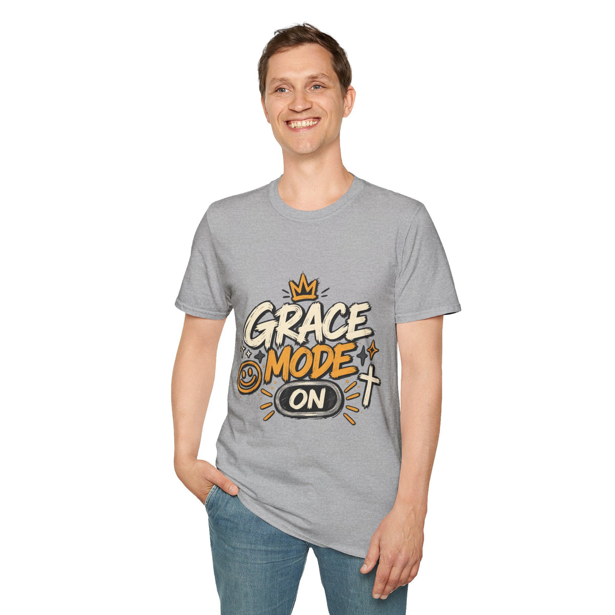 Grace Mode On T-Shirt — 'Chosen' Christian Faith Graphic Tee