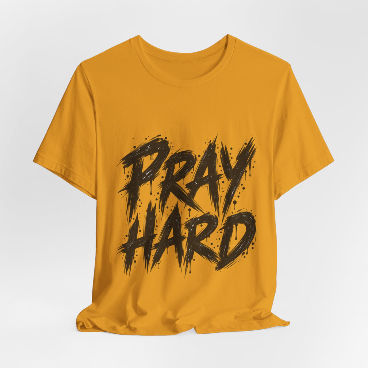 Pray Hard Graphic Tee — Bold Christian Faith Shirt