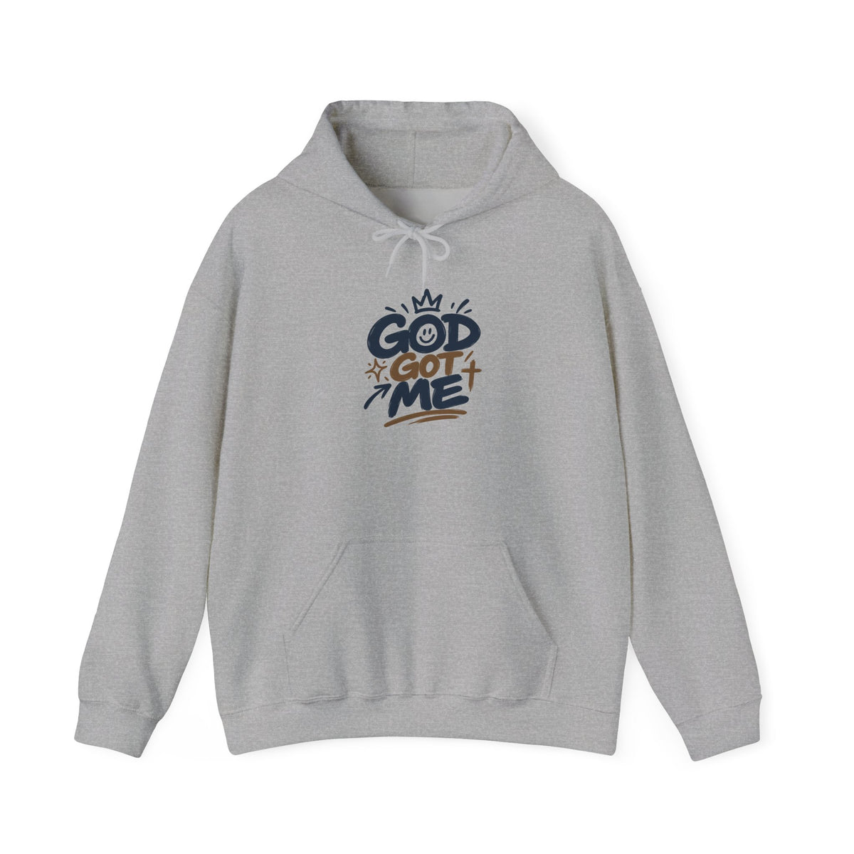 God Got Me Hoodie — Inspirational Christian Sweatshirt ("Always Enough For Me" Cross)