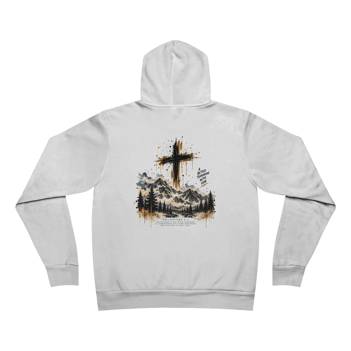 Jesus is My Peace Hoodie — Faith Cross Mountain Pullover