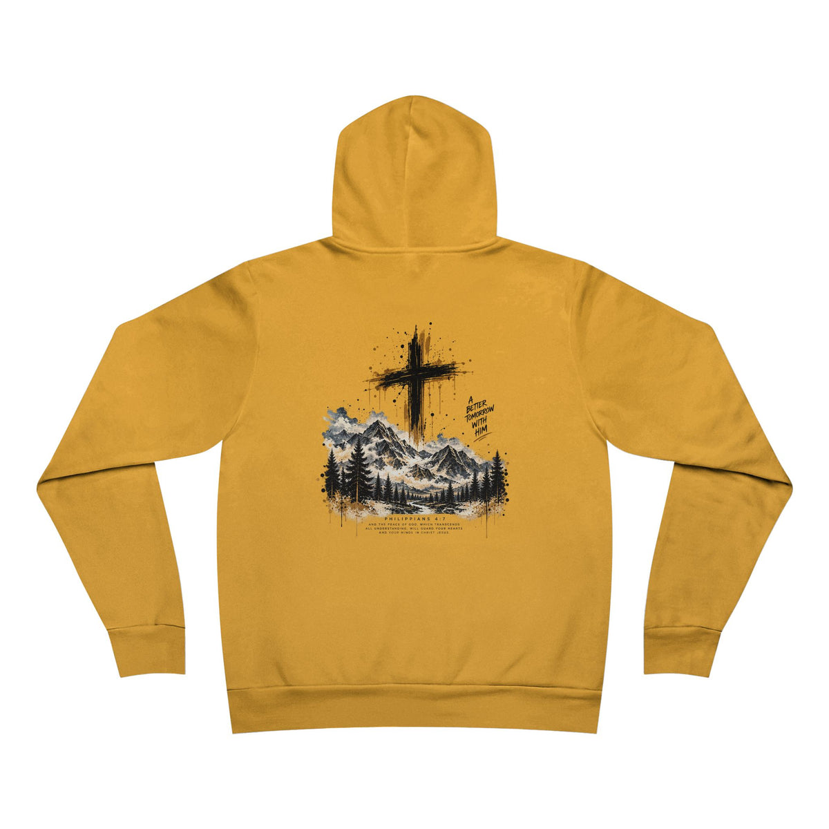 Jesus is My Peace Hoodie — Faith Cross Mountain Pullover