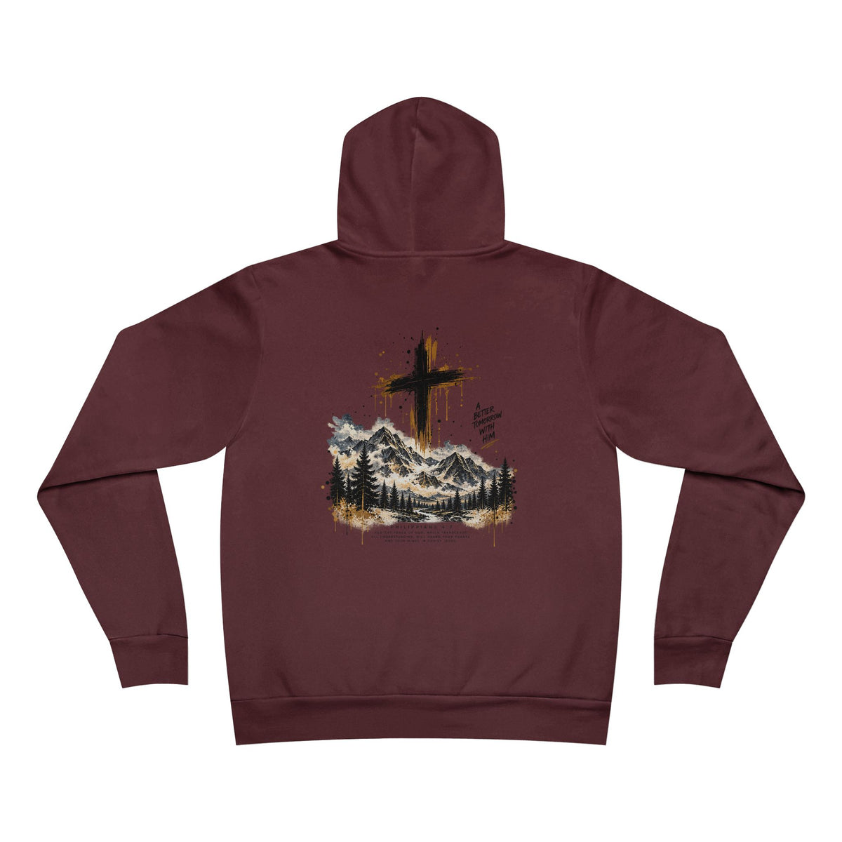 Jesus is My Peace Hoodie — Faith Cross Mountain Pullover
