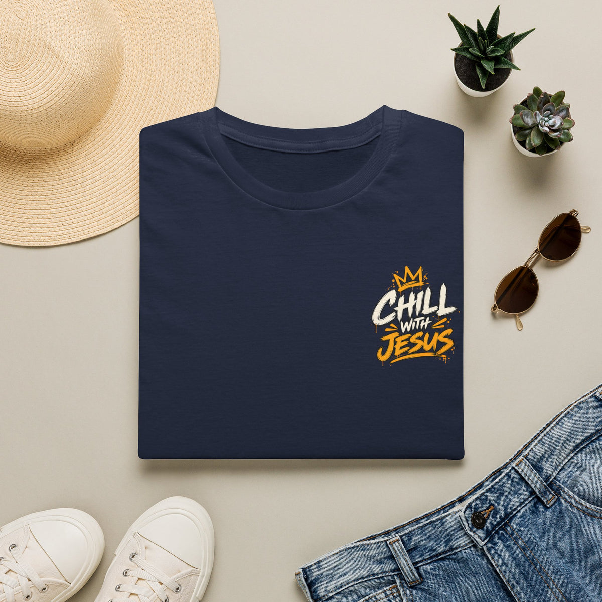 Chill with Jesus T‑Shirt — Casual Faith Graphic Tee