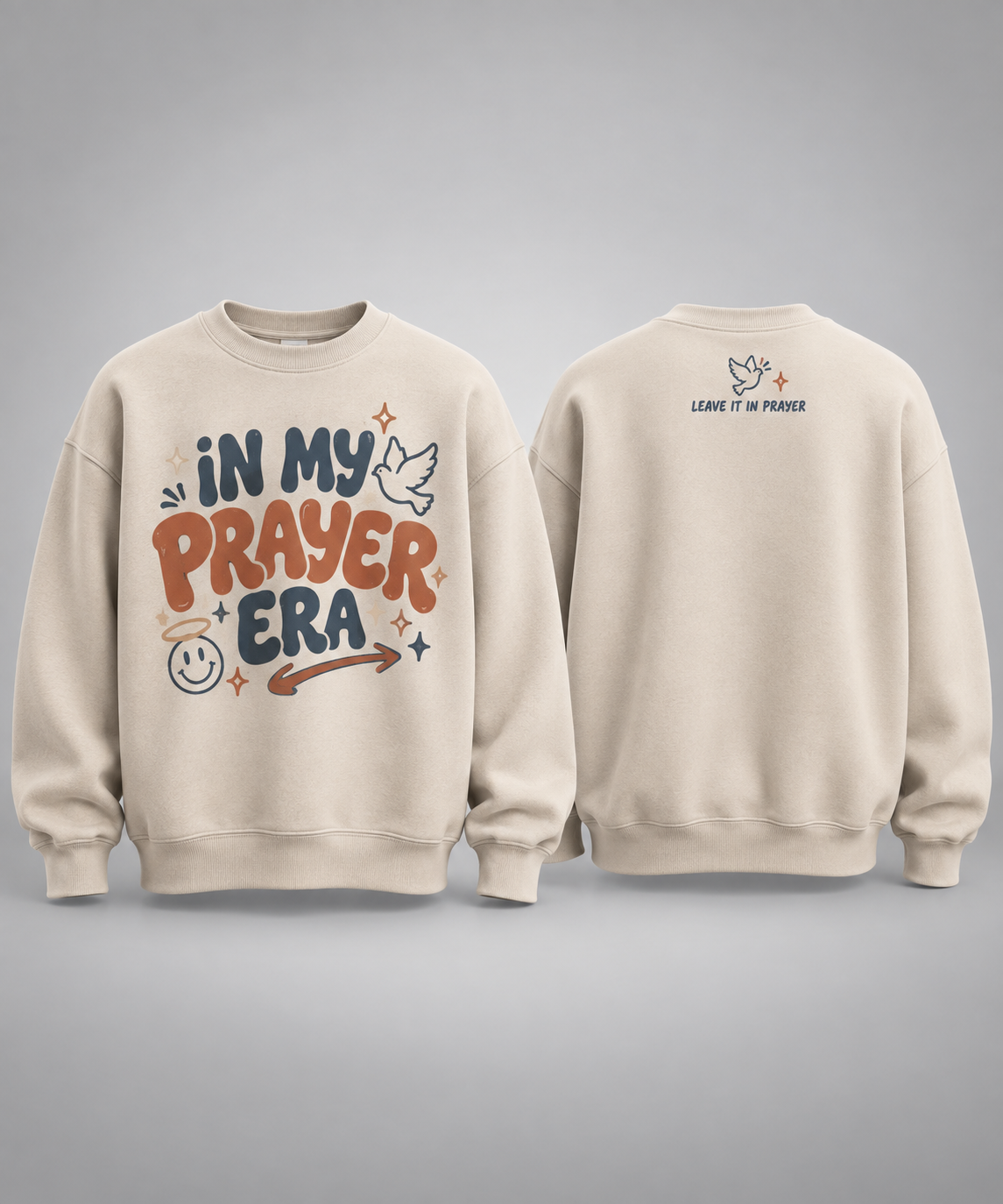 Prayer Era Crewneck Sweatshirt — "In My Prayer Era" Spiritual Christian Pullover