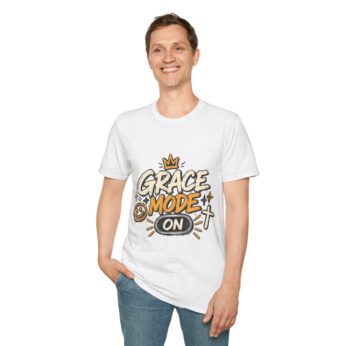 Grace Mode On T-Shirt — 'Chosen' Christian Faith Graphic Tee
