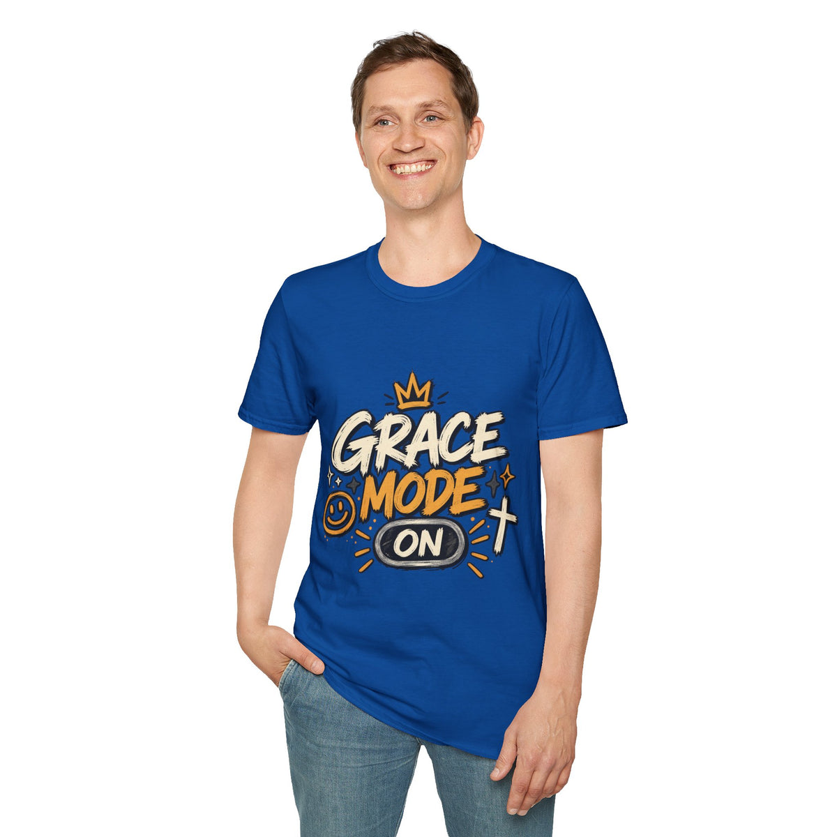 Grace Mode On T-Shirt — 'Chosen' Christian Faith Graphic Tee