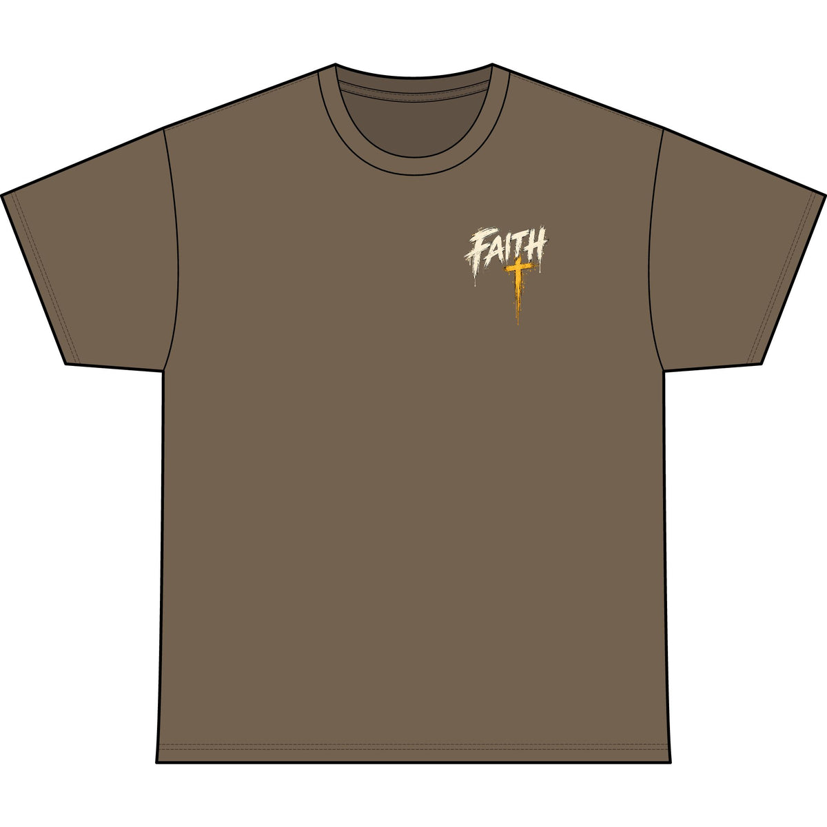 Faith Can Move Mountains Oversized Christian T-Shirt