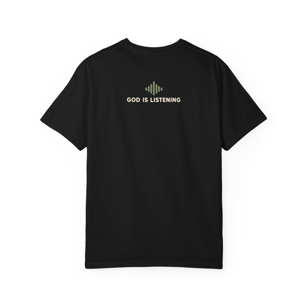 BRB, Praying T-Shirt — Christian Faith Graphic Tee (God Is Listening)