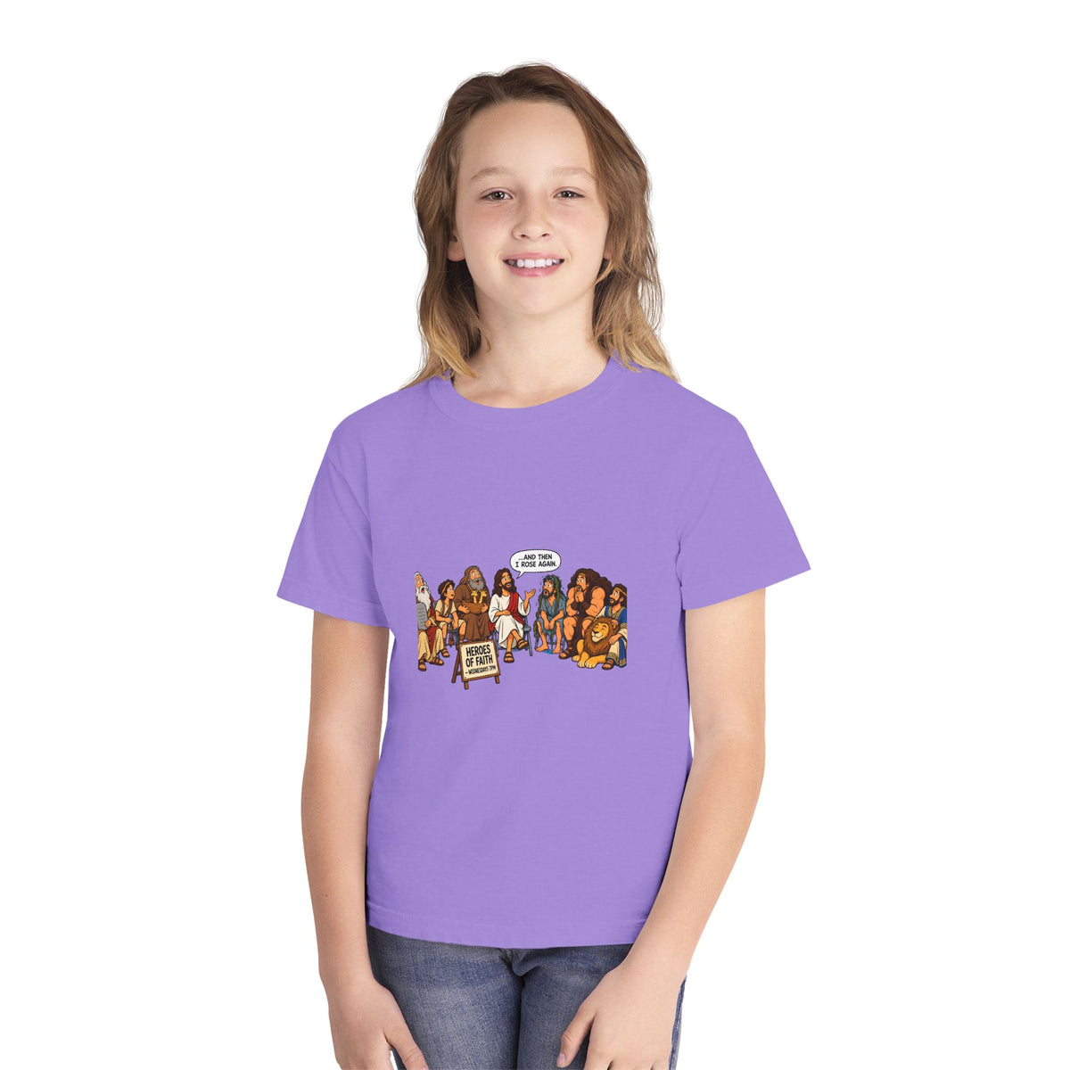Youth Tee — Cute Cartoon Animal Parade "Free Hugs" Graphic