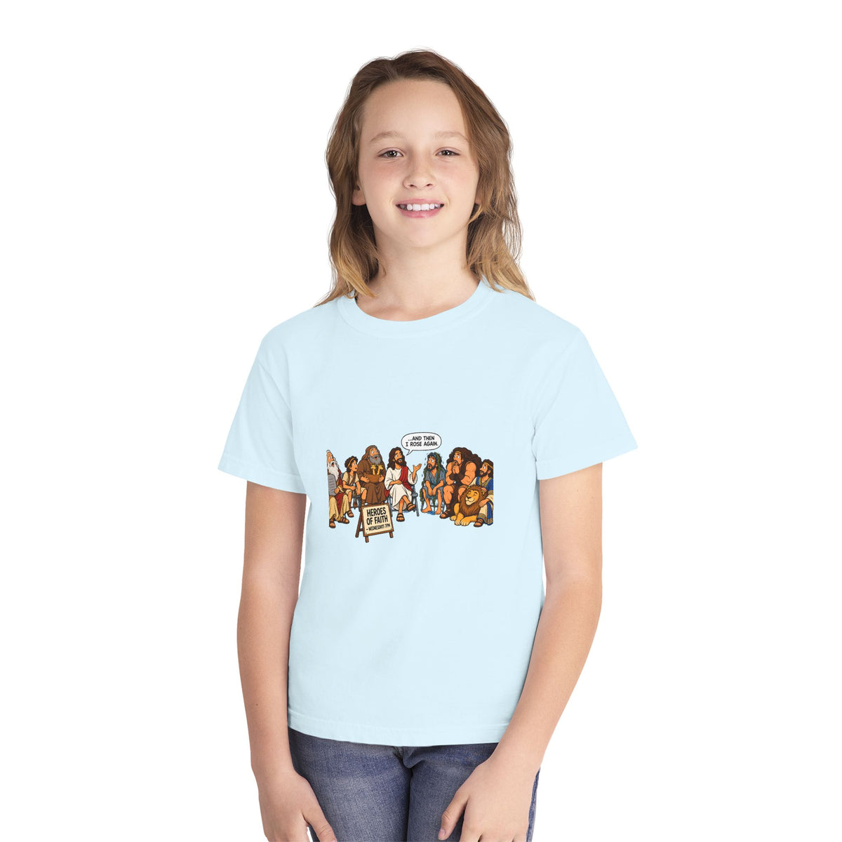 Youth Tee — Cute Cartoon Animal Parade "Free Hugs" Graphic