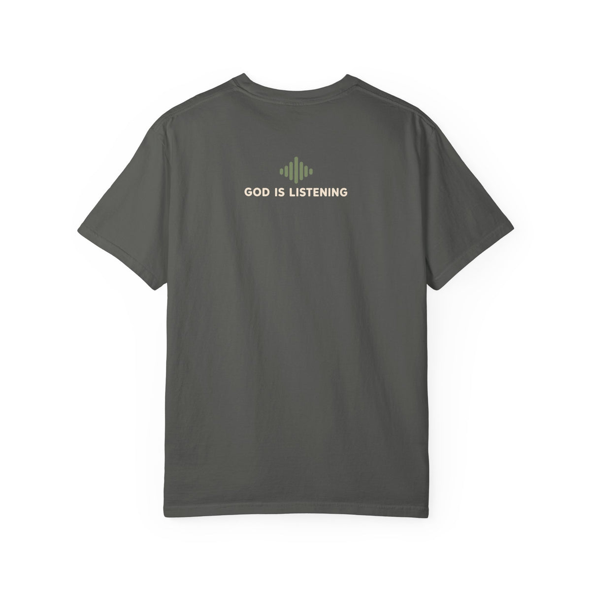 BRB, Praying T-Shirt — Christian Faith Graphic Tee (God Is Listening)