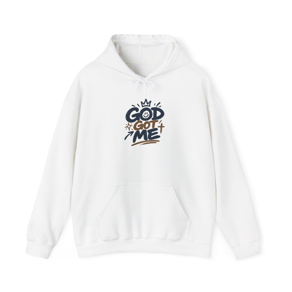 God Got Me Hoodie — Inspirational Christian Sweatshirt ("Always Enough For Me" Cross)
