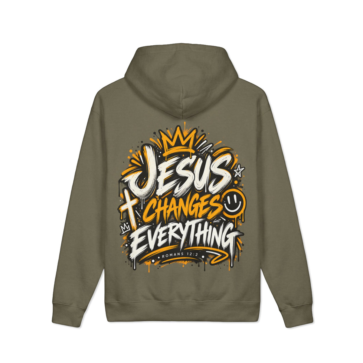 Jesus Changes Everything Hoodie — Christian Faith Graphic Hoodie