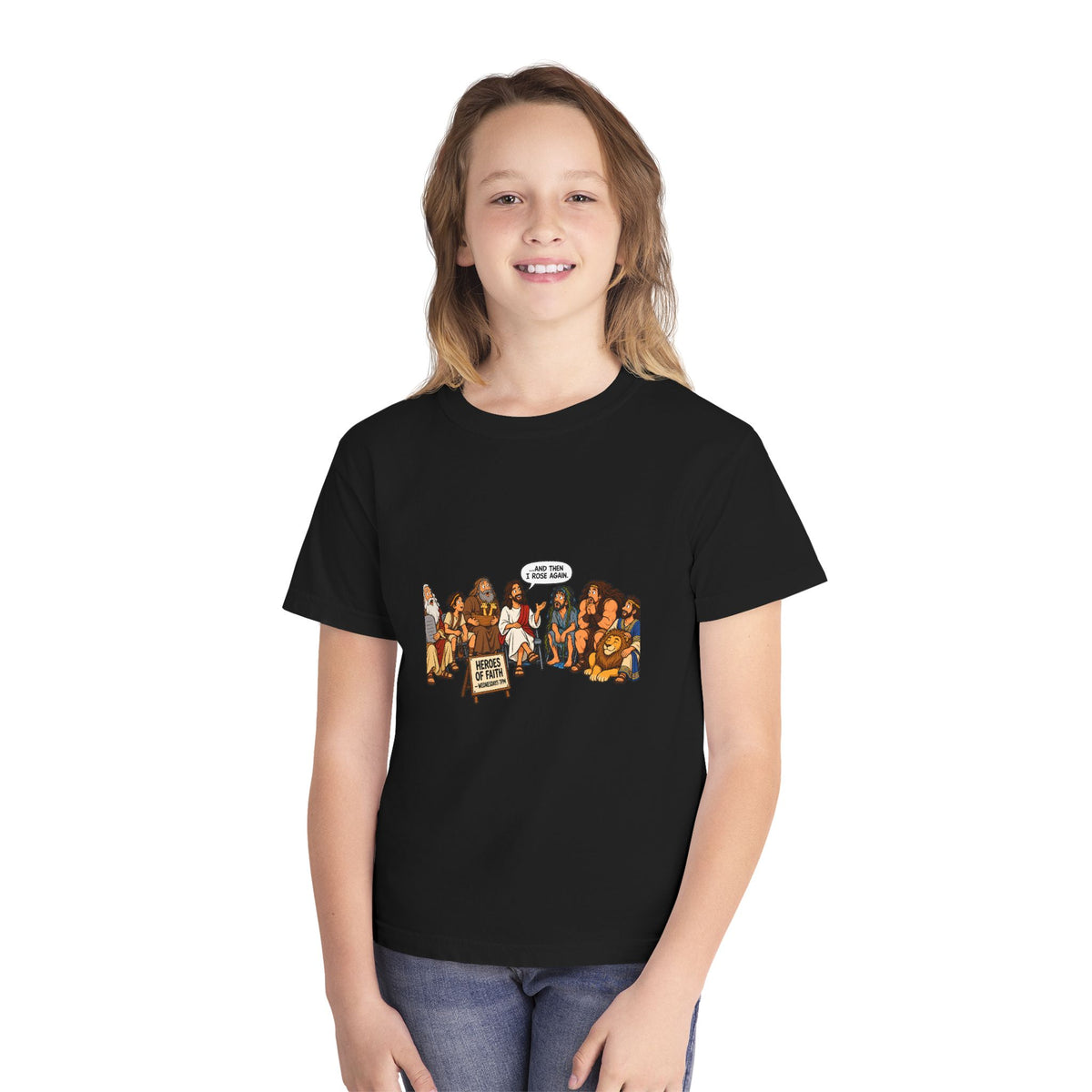 Youth Tee — Cute Cartoon Animal Parade "Free Hugs" Graphic