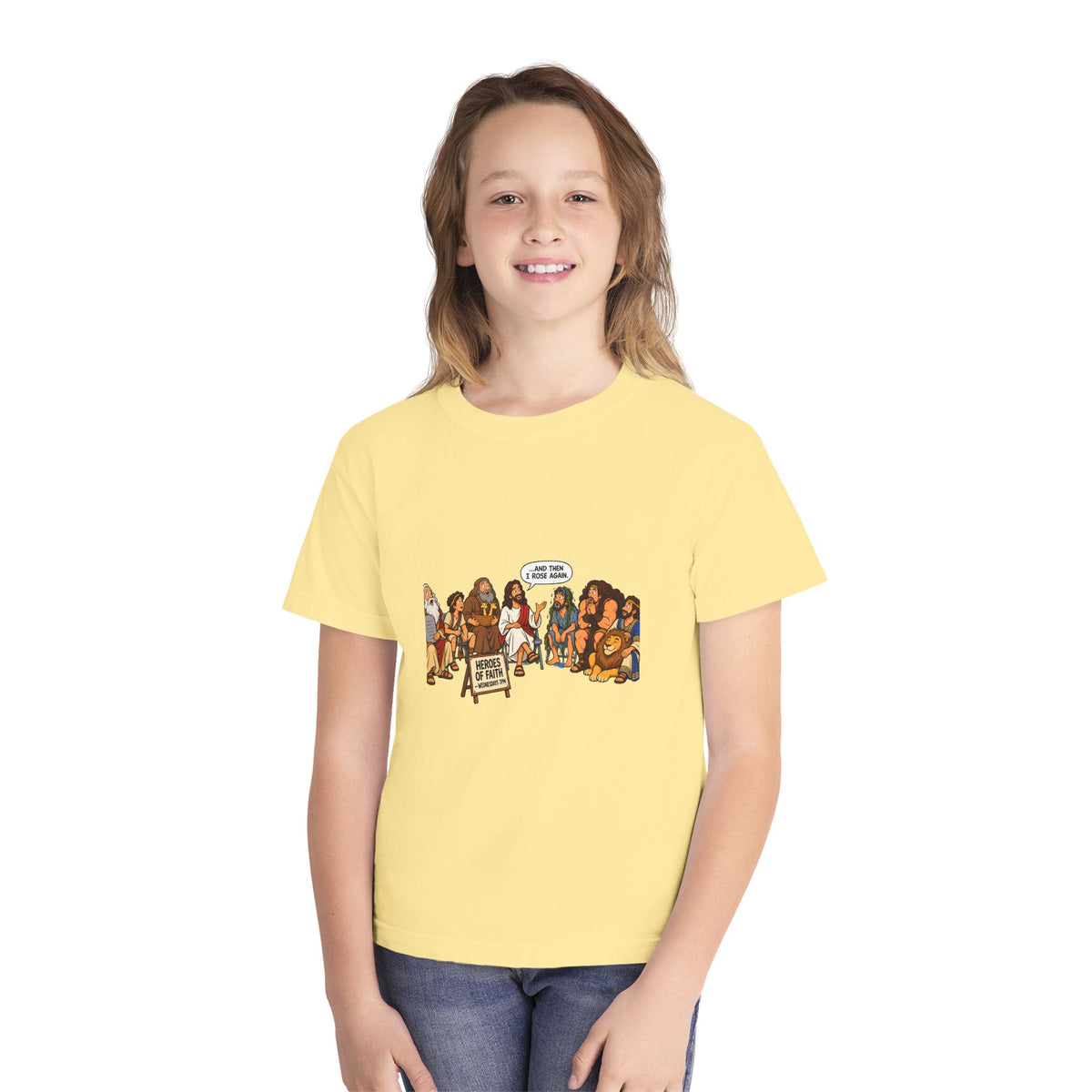 Youth Tee — Cute Cartoon Animal Parade "Free Hugs" Graphic