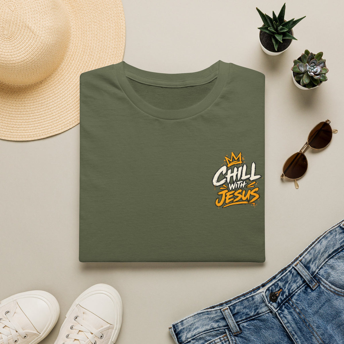 Chill with Jesus T‑Shirt — Casual Faith Graphic Tee