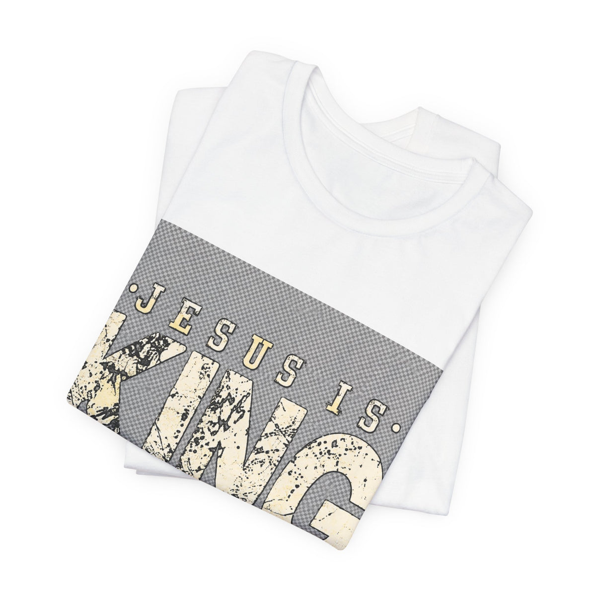 Jesus Is King T-Shirt — Christian Faith Graphic Tee with Cross